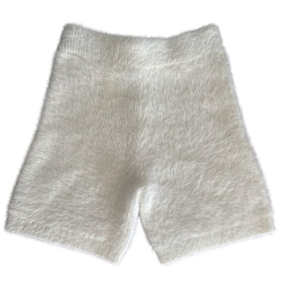 Hidden Brand Fuzzy White Shorts Size Small - Picture 2 of 4